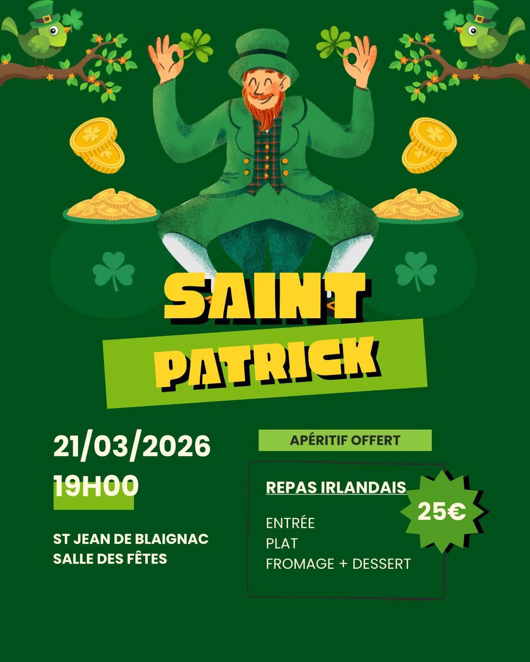 Affiche St Patrick 2026